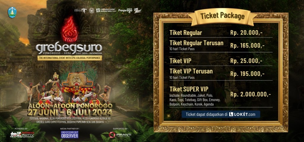 Sejarah dan Rangkaian Acara Tradisi Grebeg Suro di&nbsp;Ponorogo