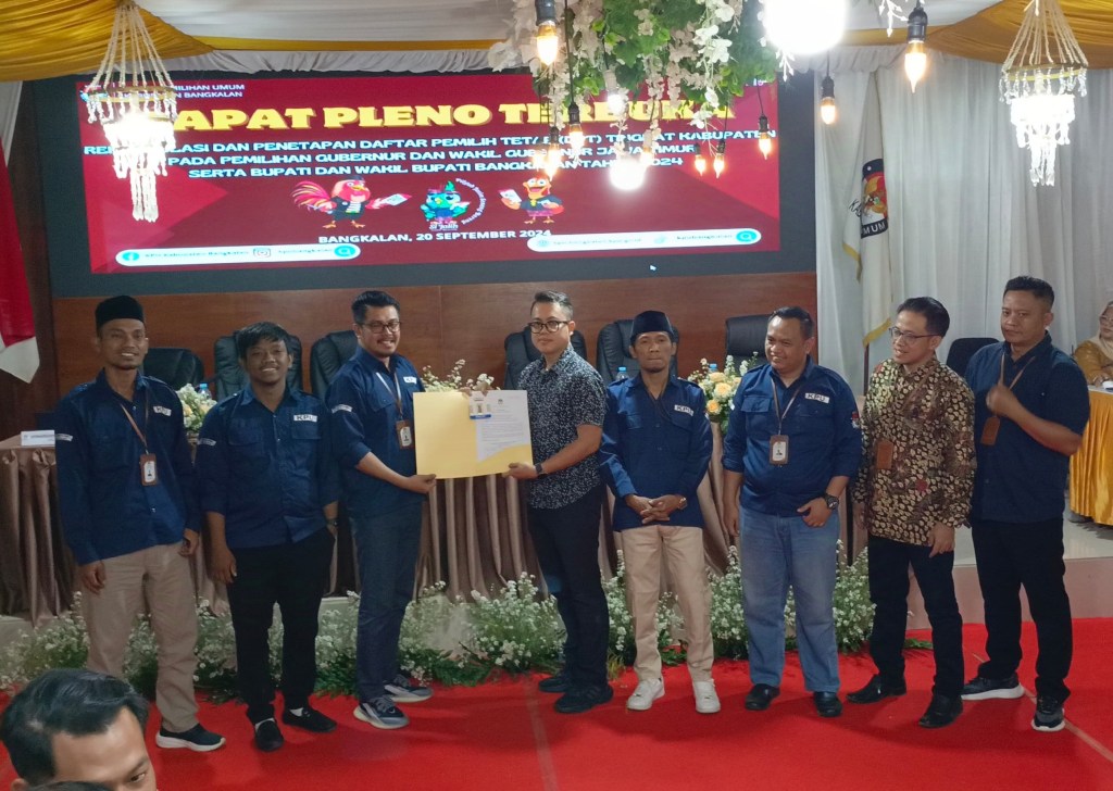 KPU Bangkalan Tetapkan Daftar Pemilih Tetap (DPT) untuk Pilkada&nbsp;2024